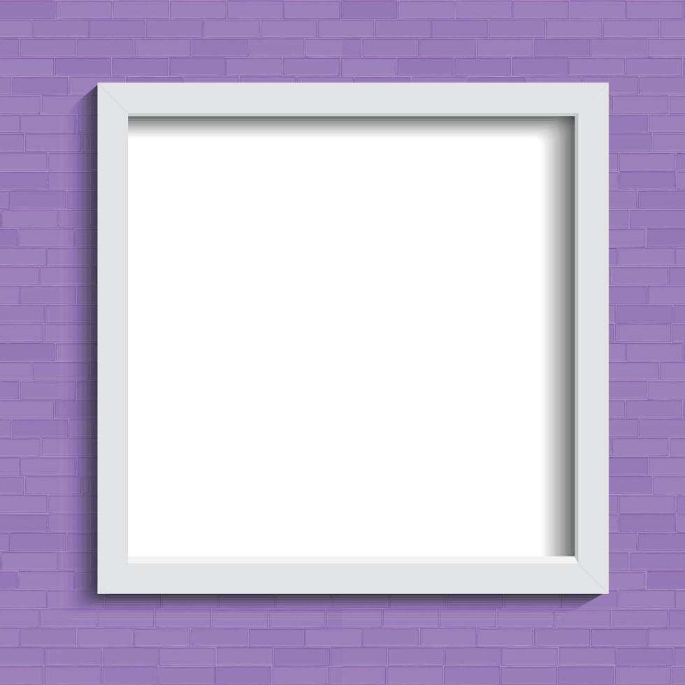 Photo Frame On Wall vector