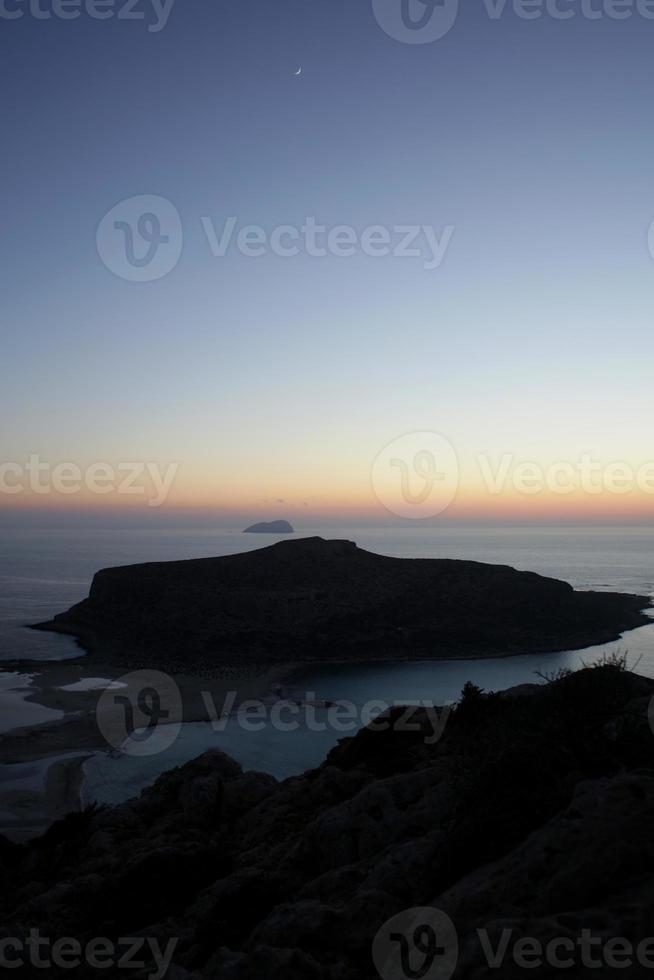 Balos beach sunshine lagoon crete island summer 2020 covid-19 holidays photo