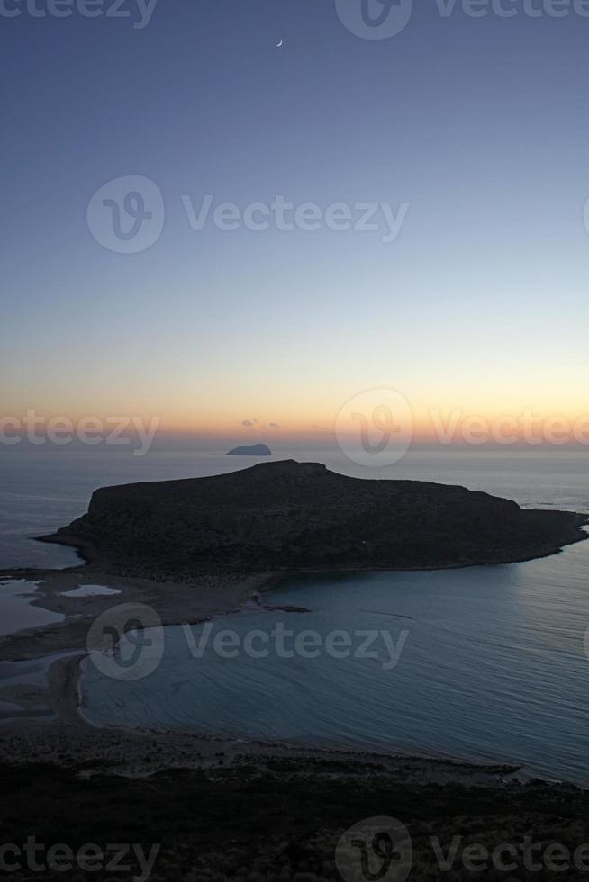 Balos beach sunshine lagoon crete island summer 2020 covid-19 holidays photo