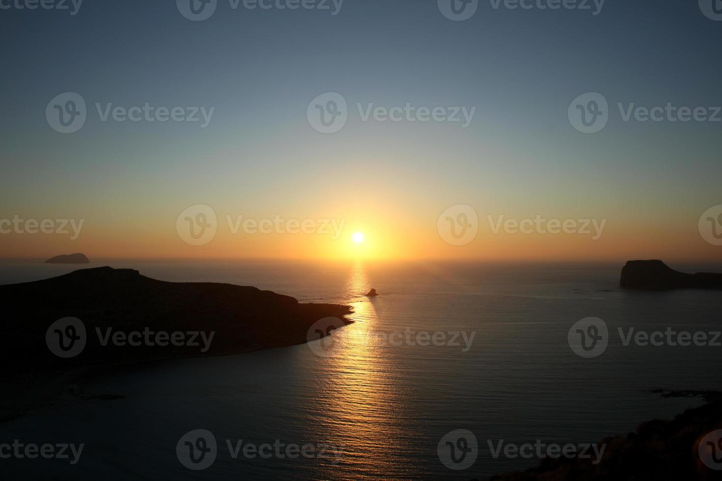 Balos beach sunshine lagoon crete island summer 2020 covid-19 season photo