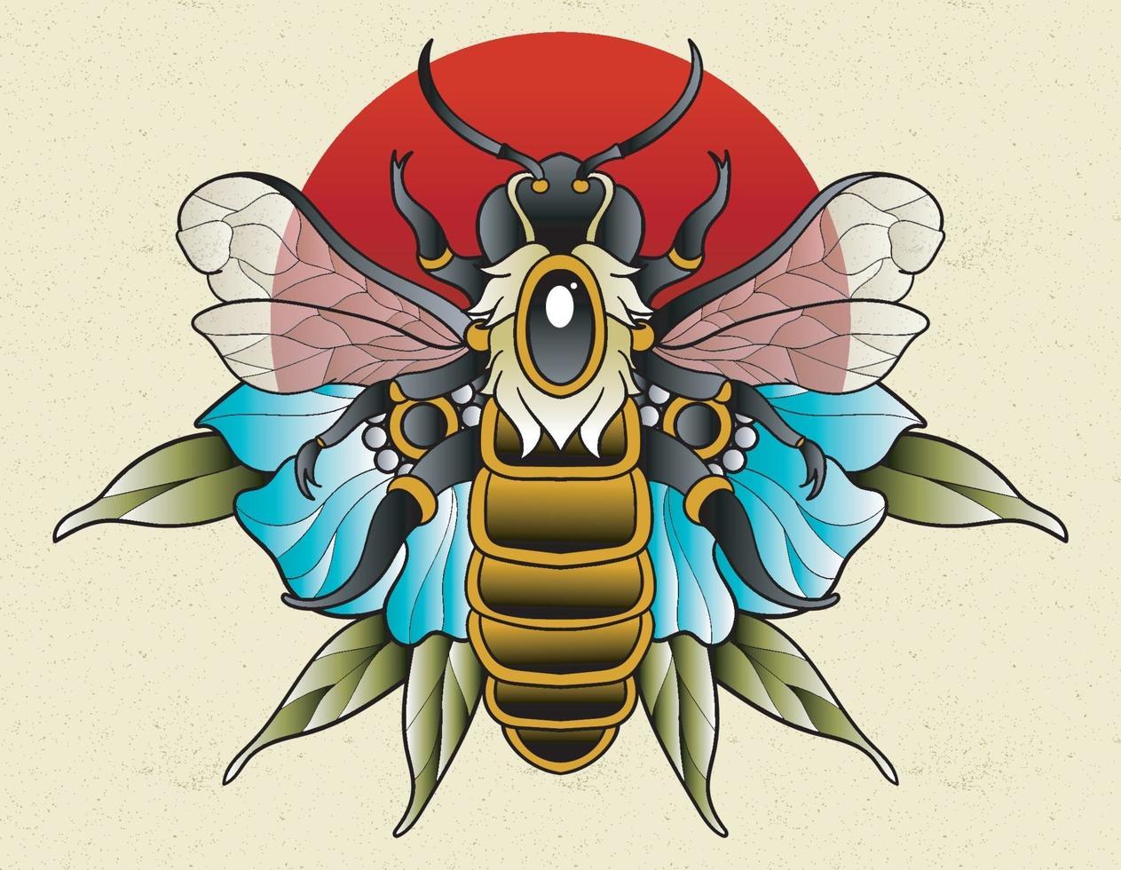 bee neo traditional vector