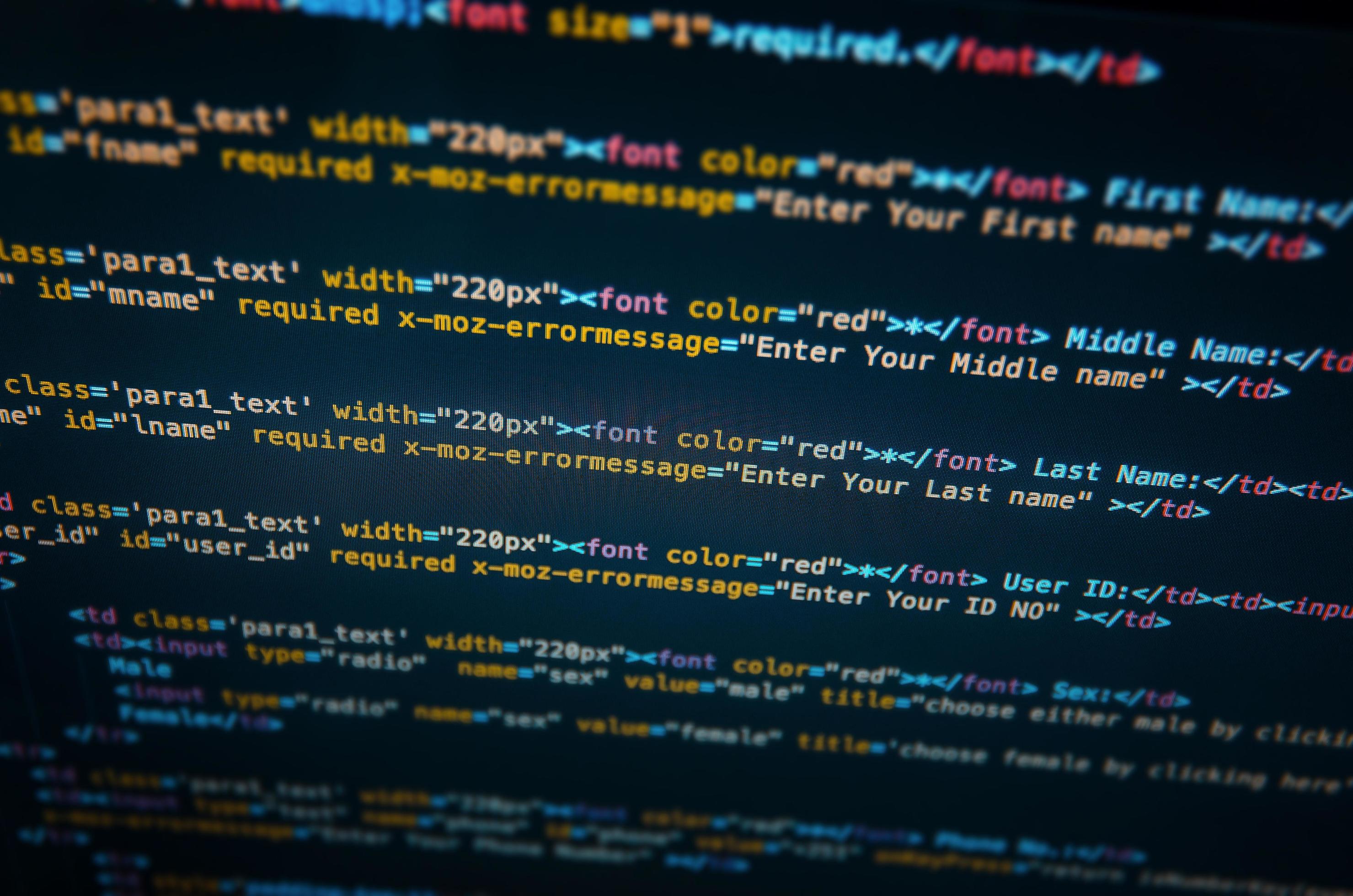 Desktop source code and Wallpaper by coding and programming. 3343387 Stock  Photo at Vecteezy