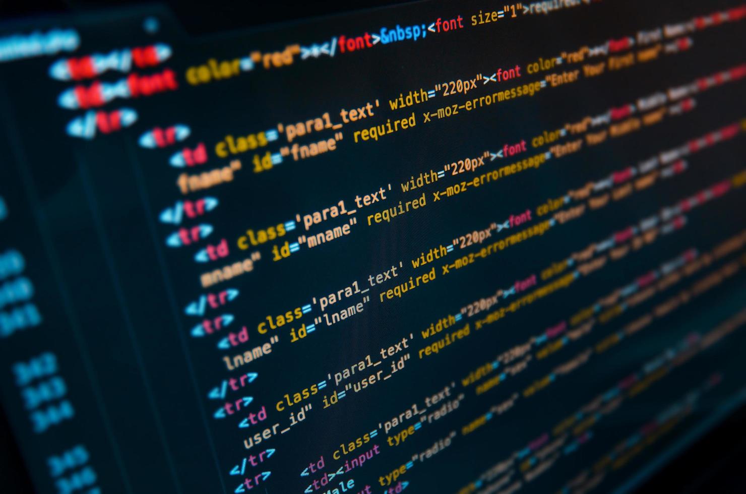 Desktop source code and Wallpaper by coding and programming. photo