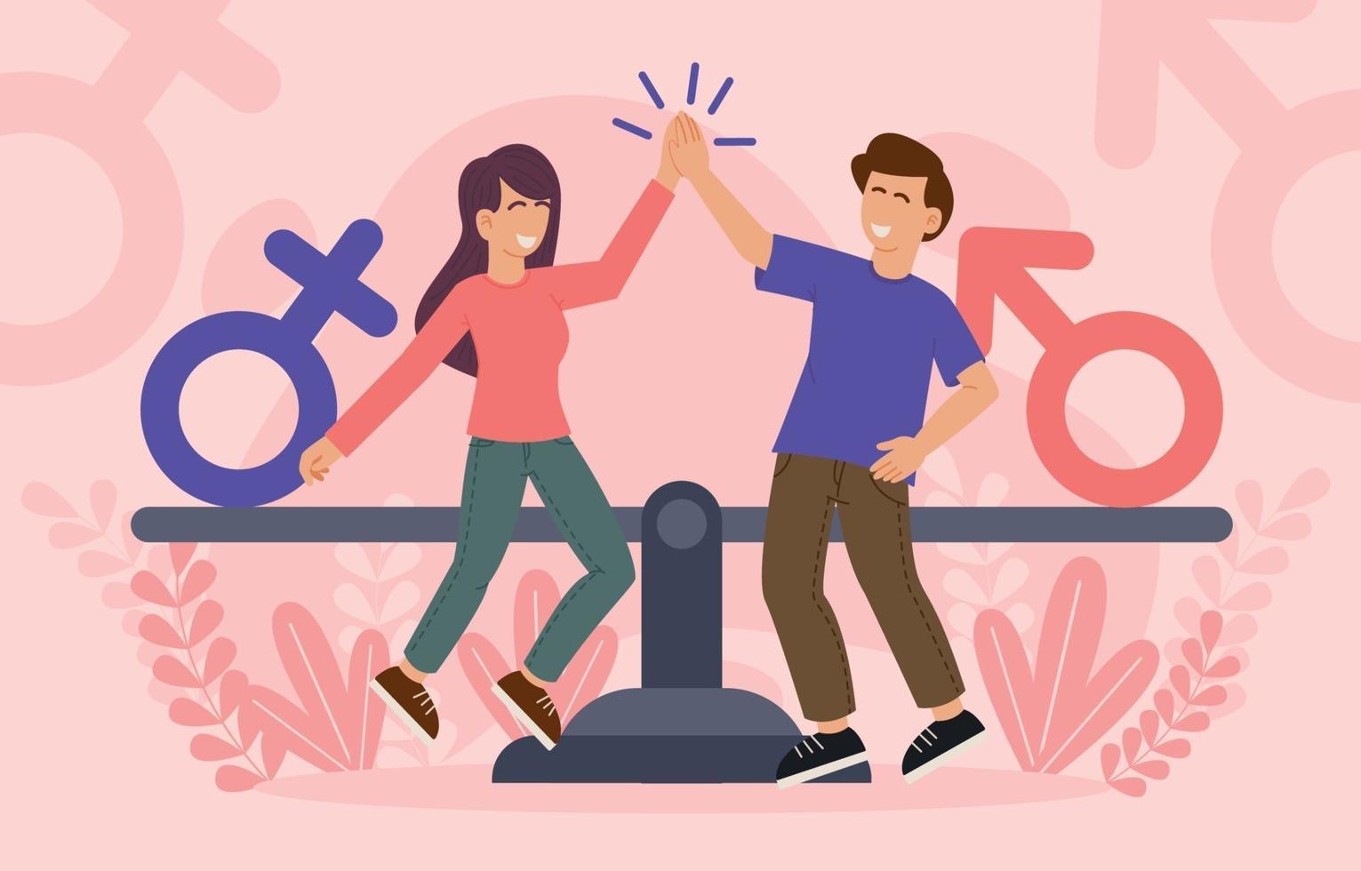 Gender Equality Concept vector