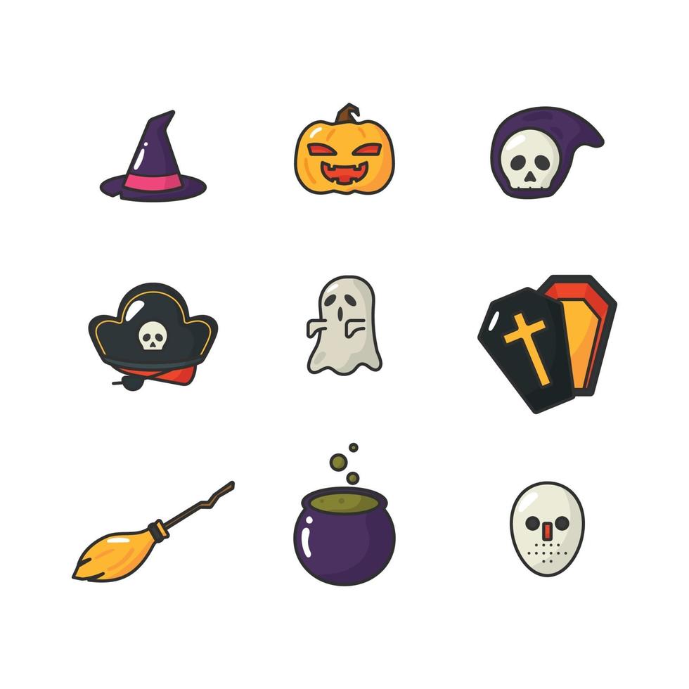Halloween Costume Party Collection vector