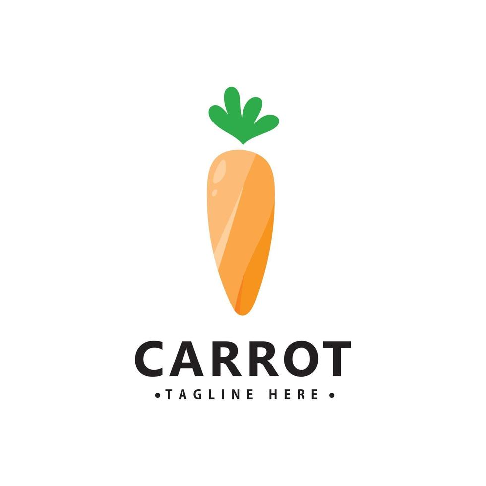 plantilla de diseño de vector de icono de logotipo de zanahoria