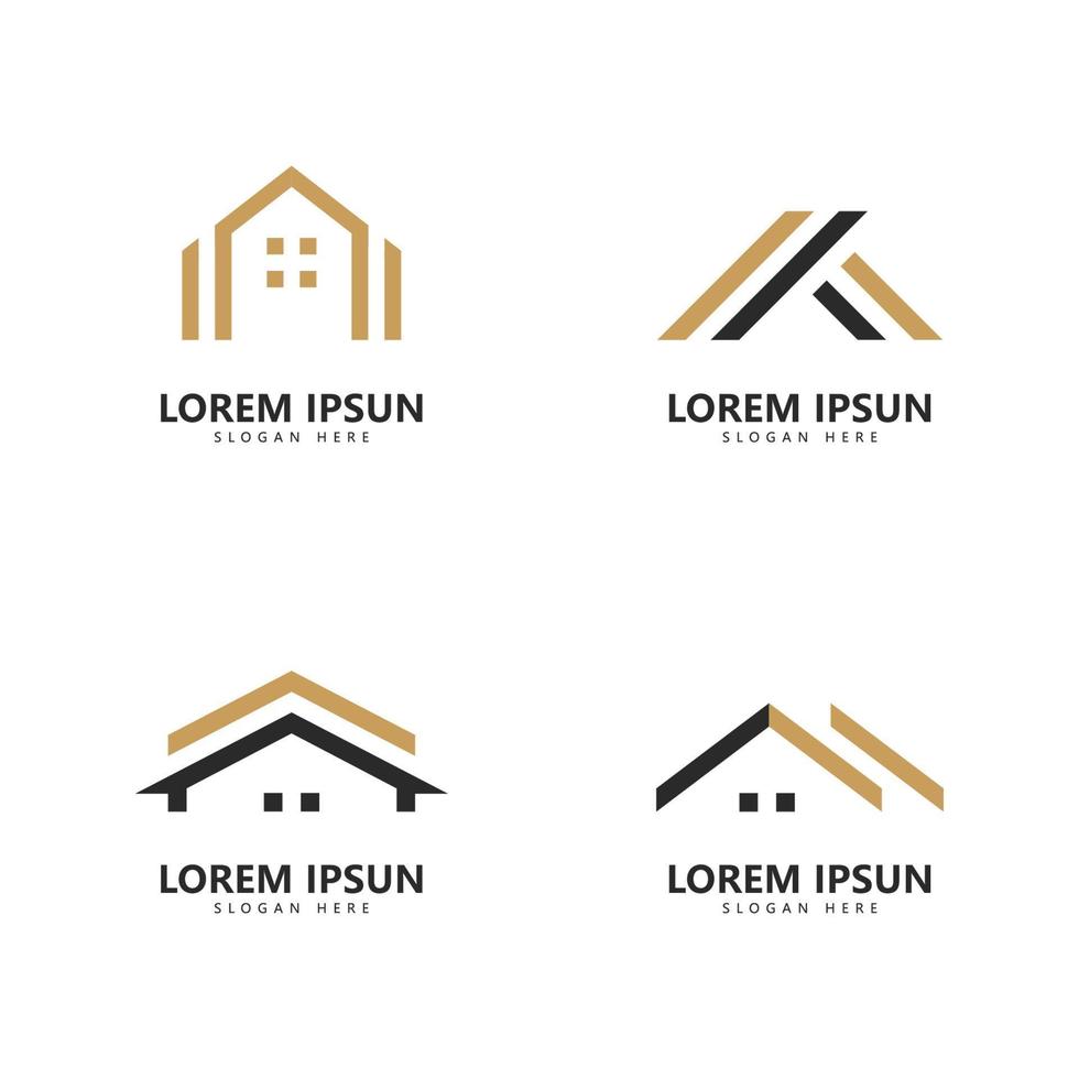 Home real estate logo icon vector template design