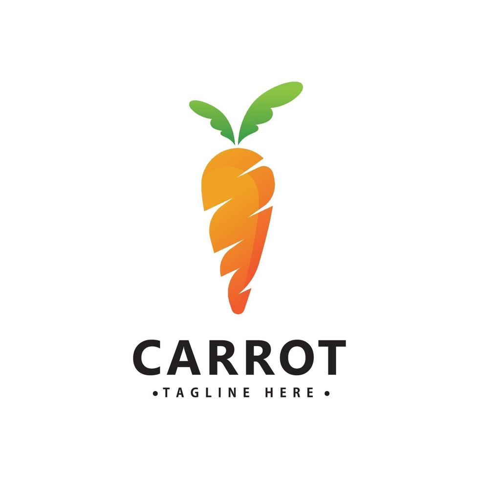 Carrot Logo Icon Vector Design Template