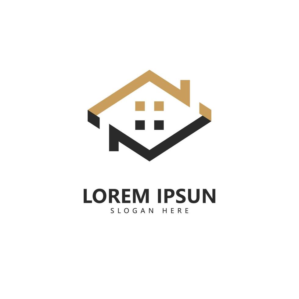 Home real estate logo icon vector template design