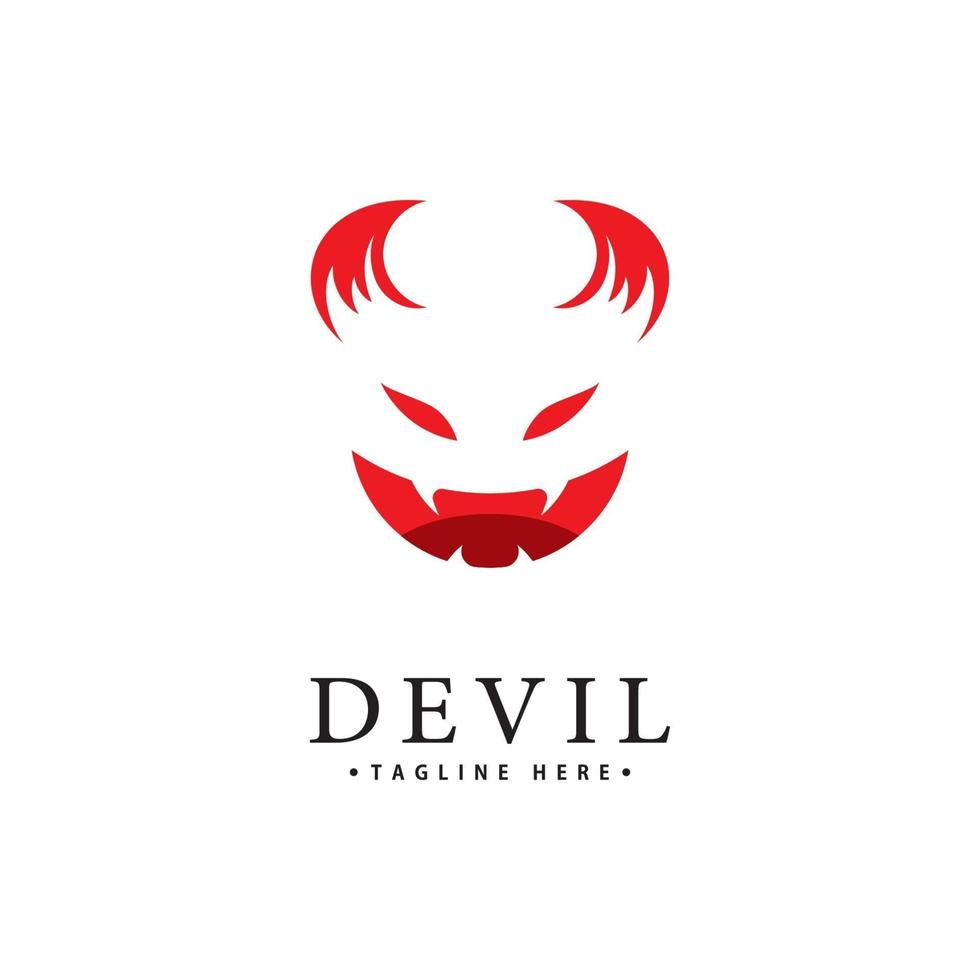 Red Devil logo vector icon template 3336459 Vector Art at Vecteezy