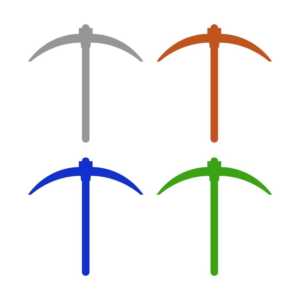 Pickaxe illustrated on a white background vector