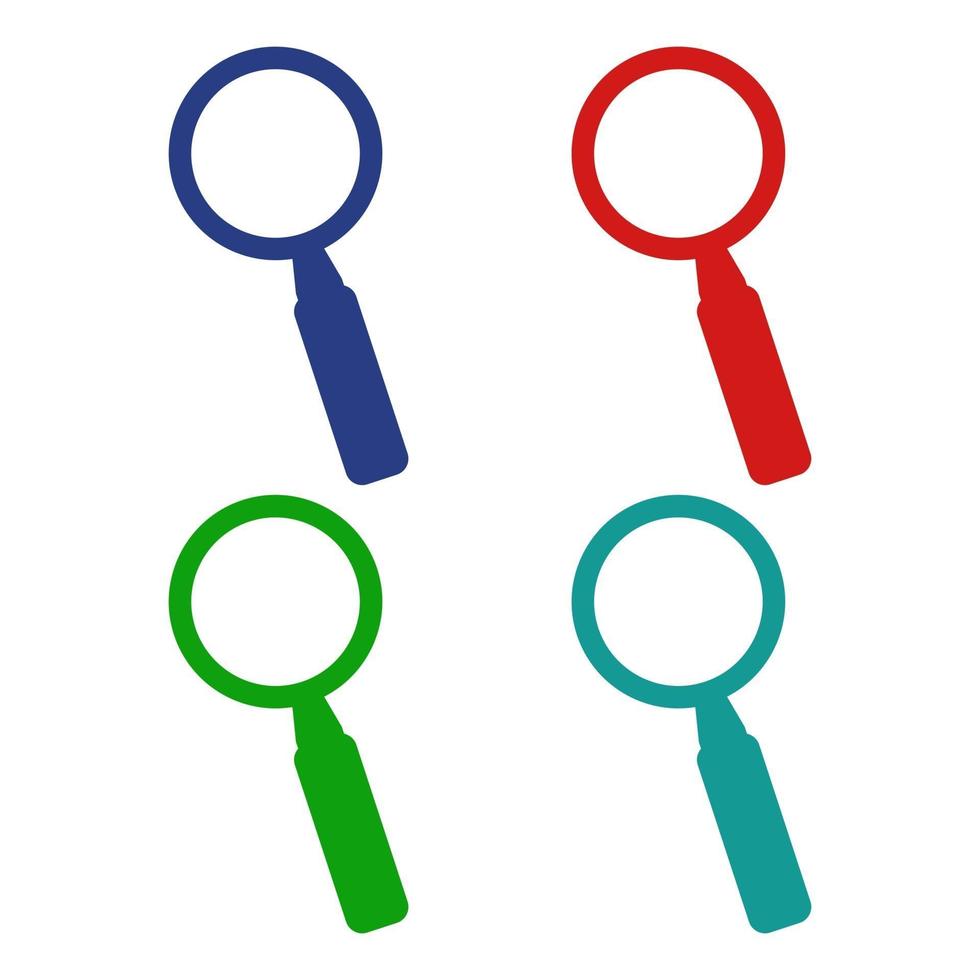 Magnifying glass illustrated on background vector