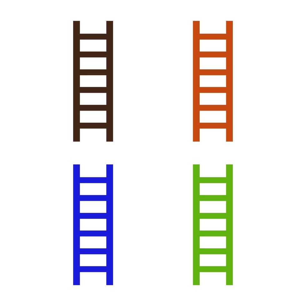 Ladder illustrated on a white background vector