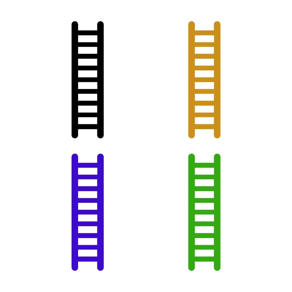 Ladder illustrated on a white background vector