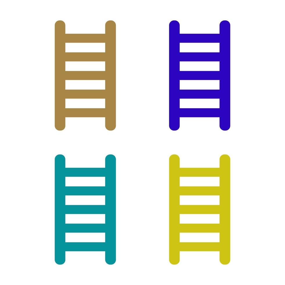 Ladder illustrated on a white background vector