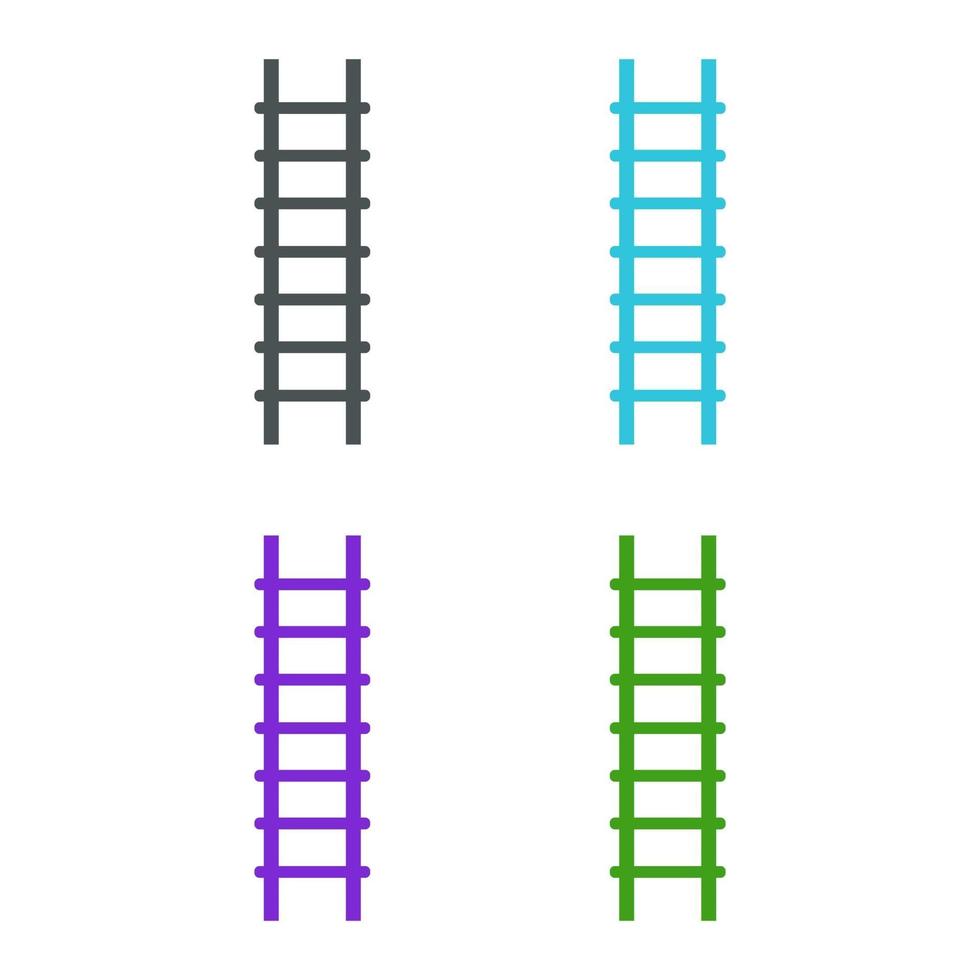 Ladder illustrated on a white background vector