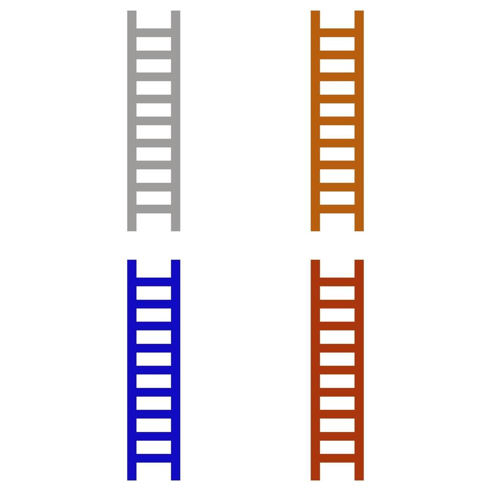 Ladder illustrated on a white background vector