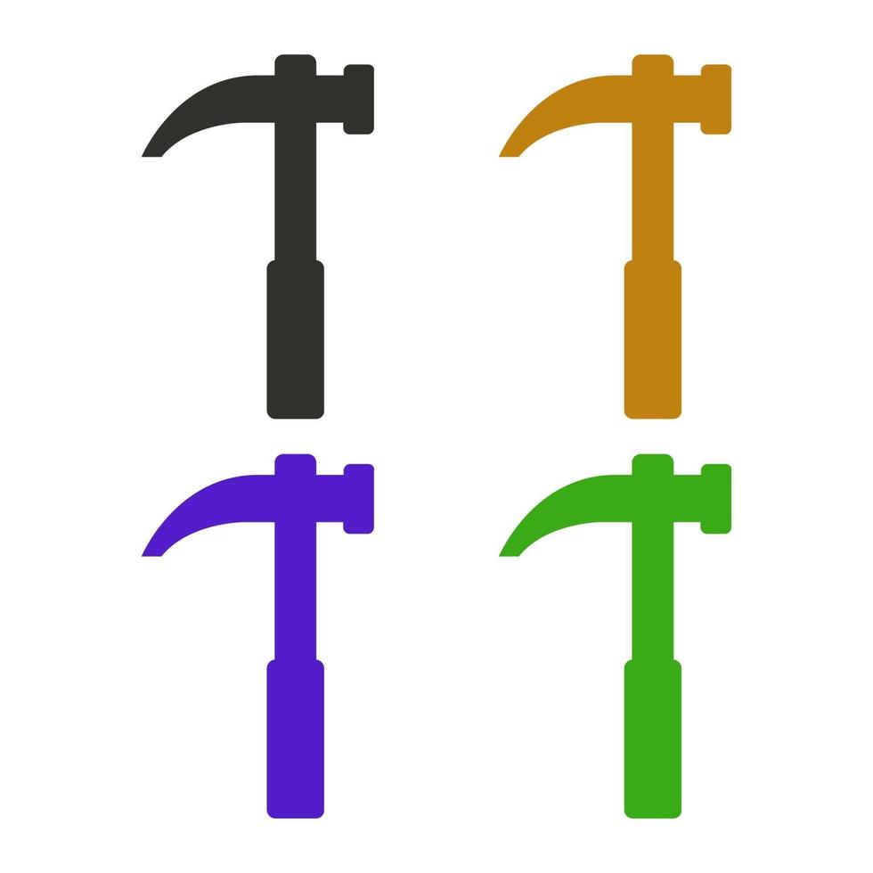 Hammer illustrated on a white background vector