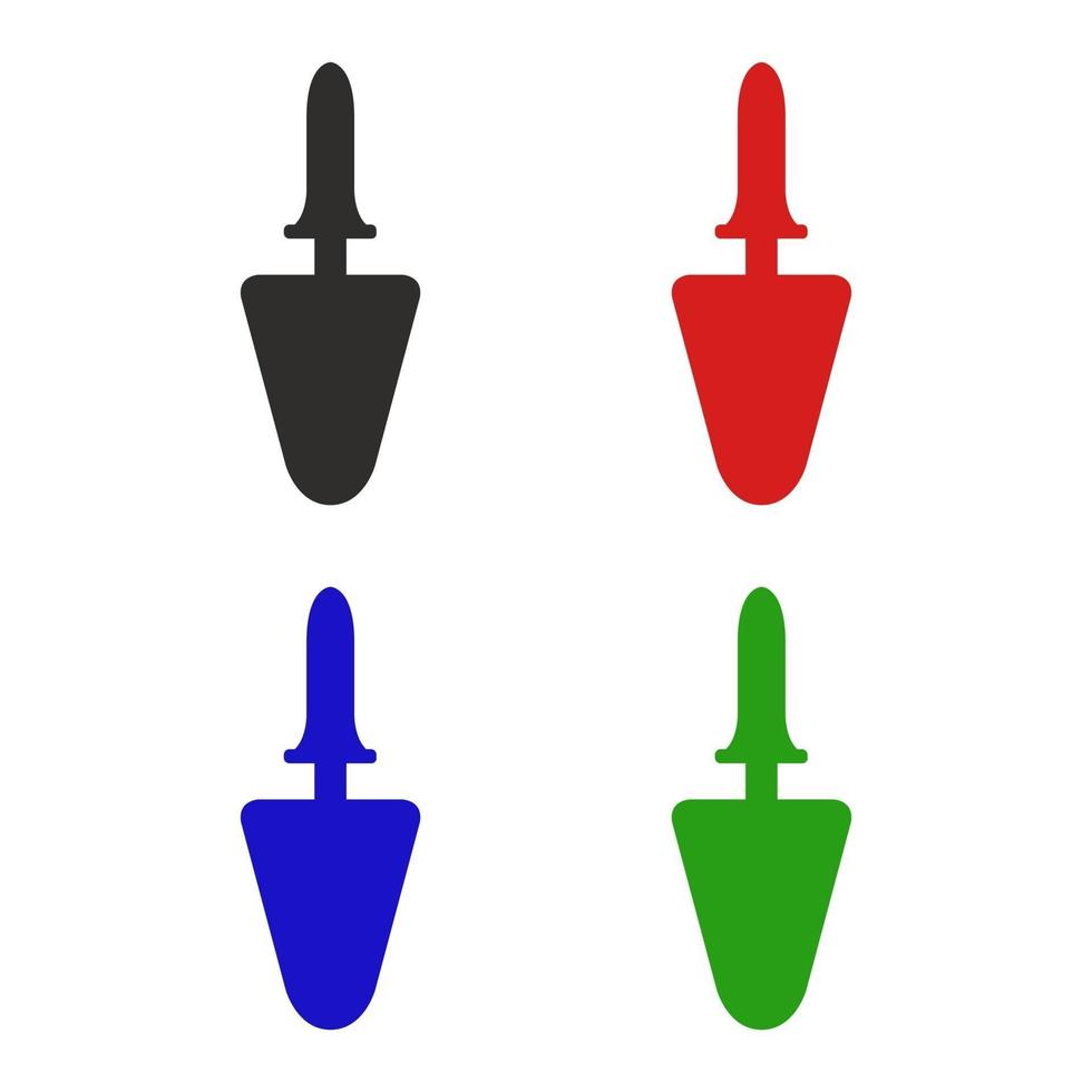Trowel illustrated on white background vector