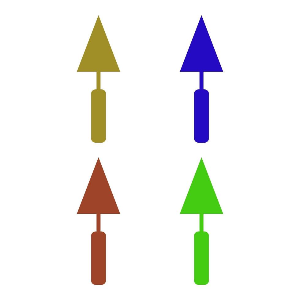 Trowel illustrated on white background vector
