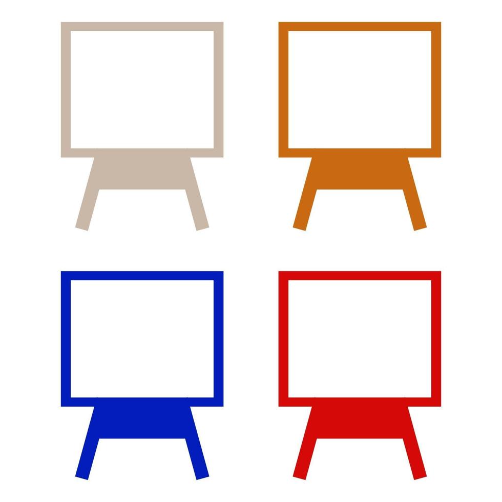 Blackboard illustrated on white background vector