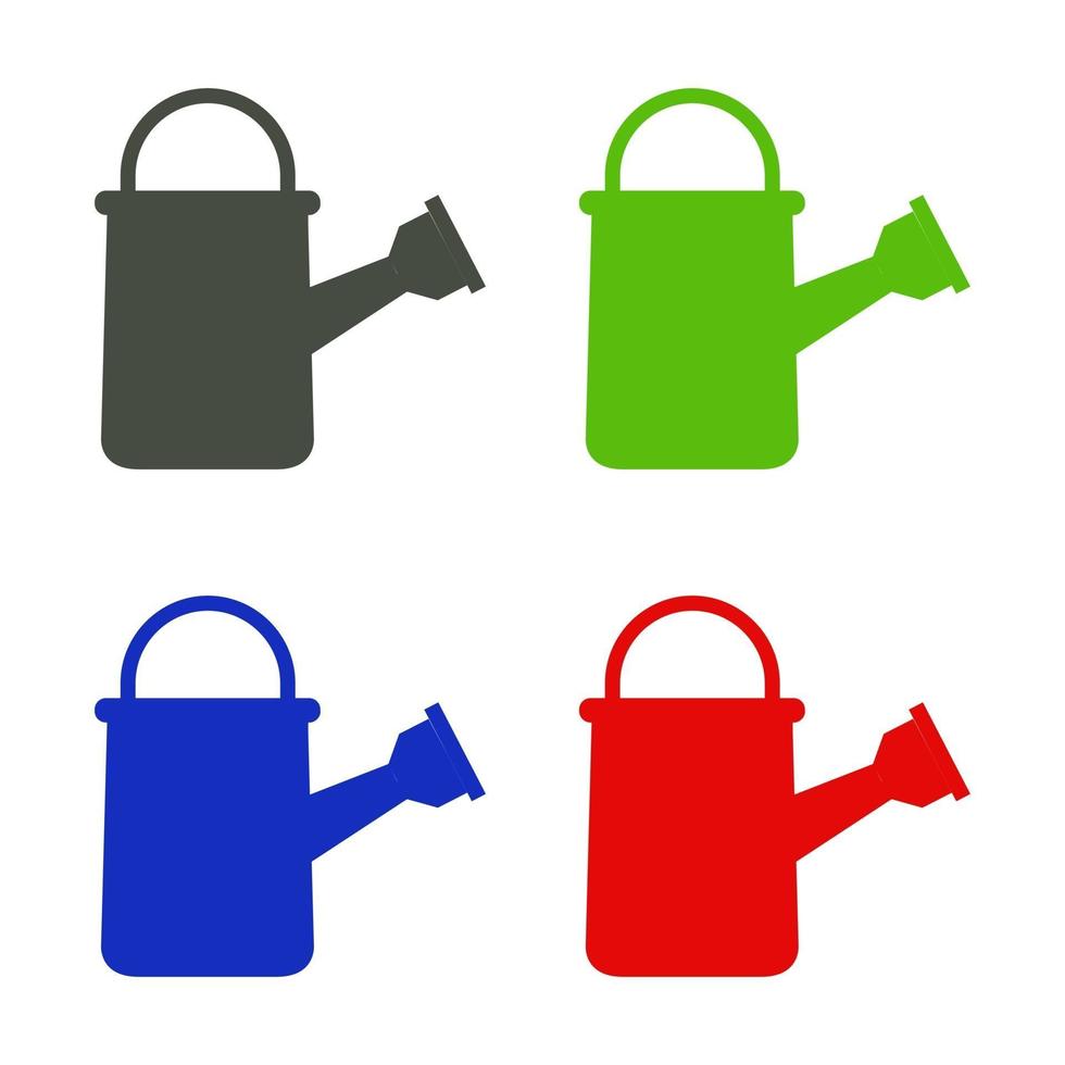 Watering can illustrated on a white background vector