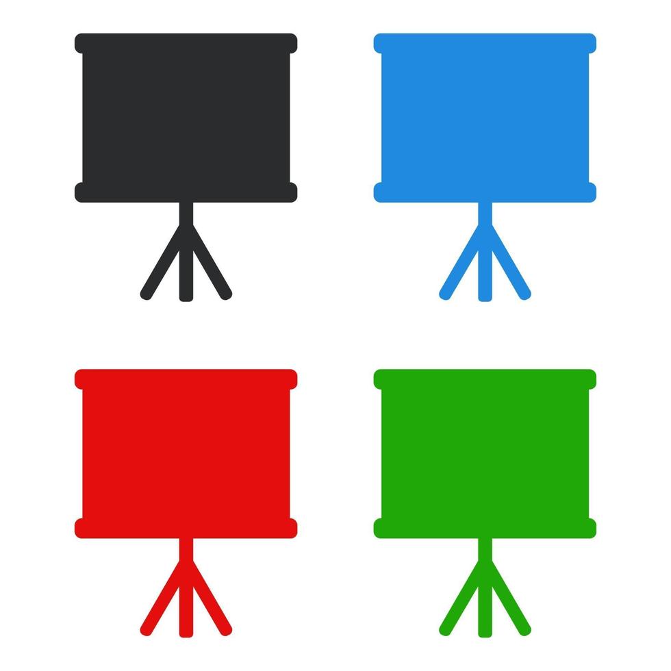 Blackboard illustrated on white background vector