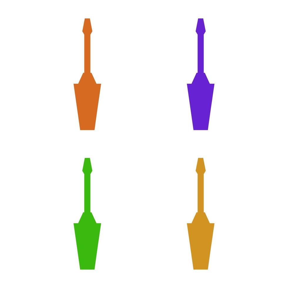 Screwdriver illustrated on a white background vector