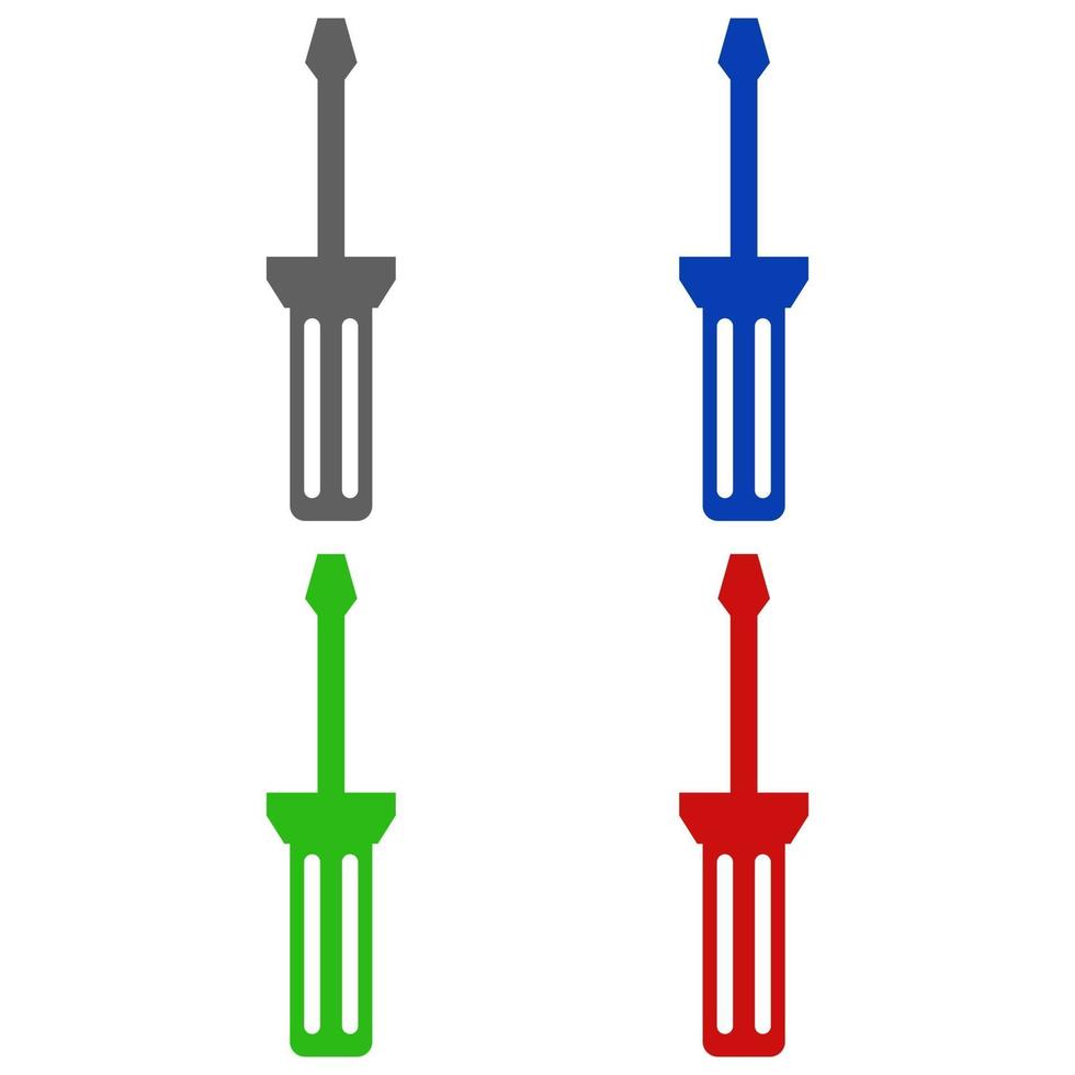 Screwdriver illustrated on a white background vector