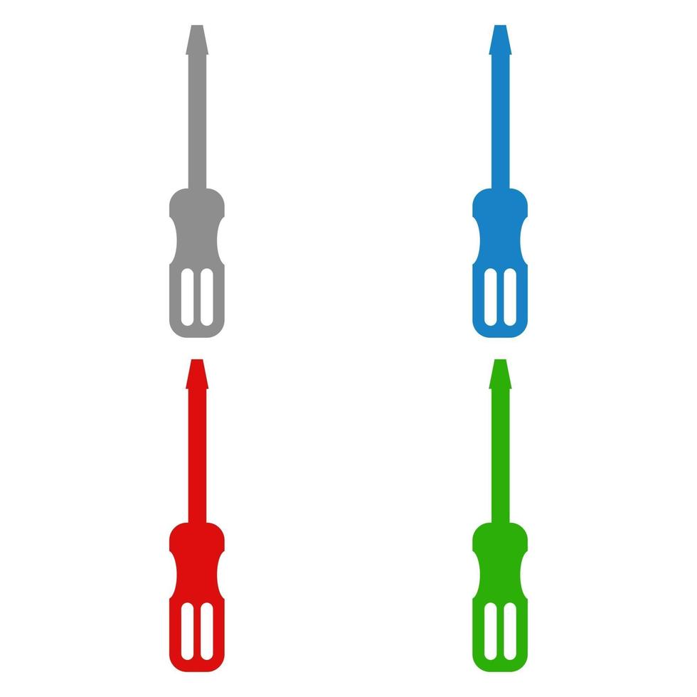 Screwdriver illustrated on a white background vector