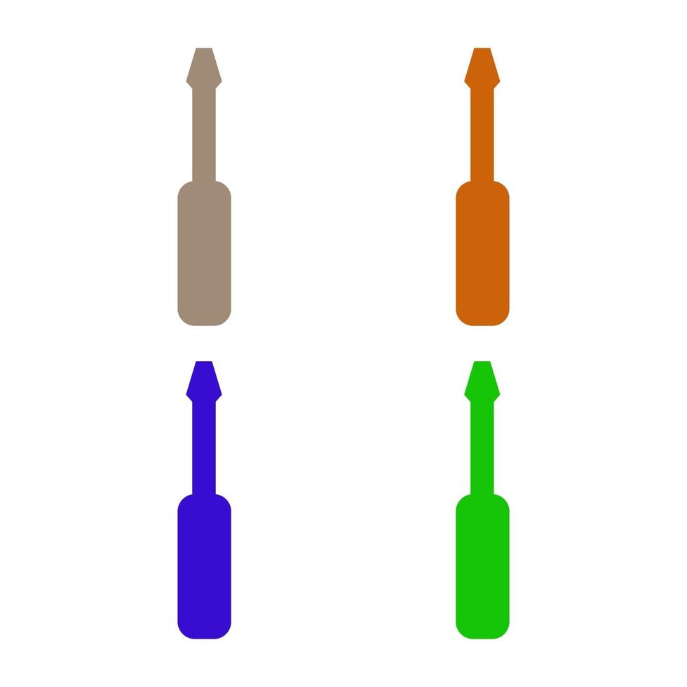 Screwdriver illustrated on a white background vector