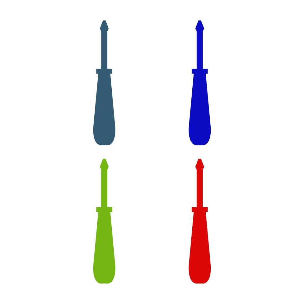 Screwdriver illustrated on a white background vector