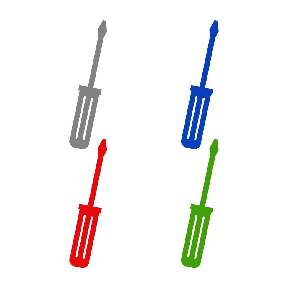 Screwdriver illustrated on a white background vector