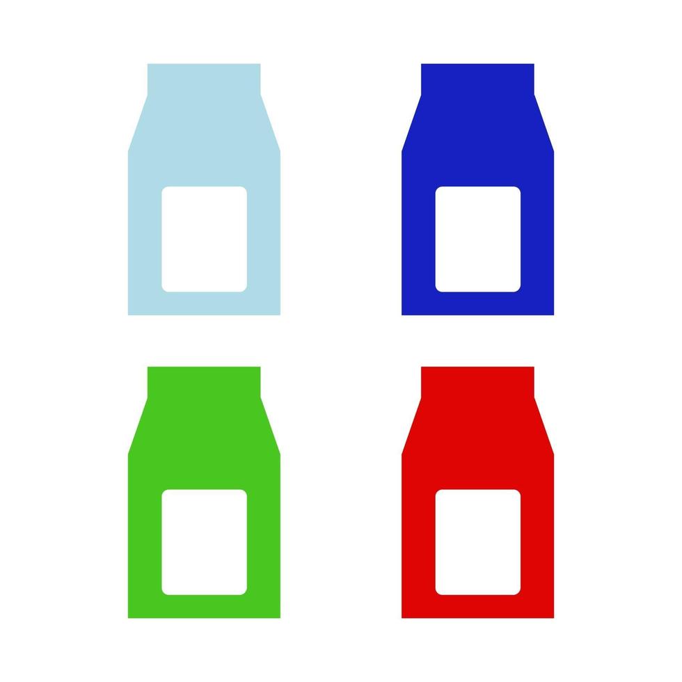 Milk bottle illustrated on white background vector