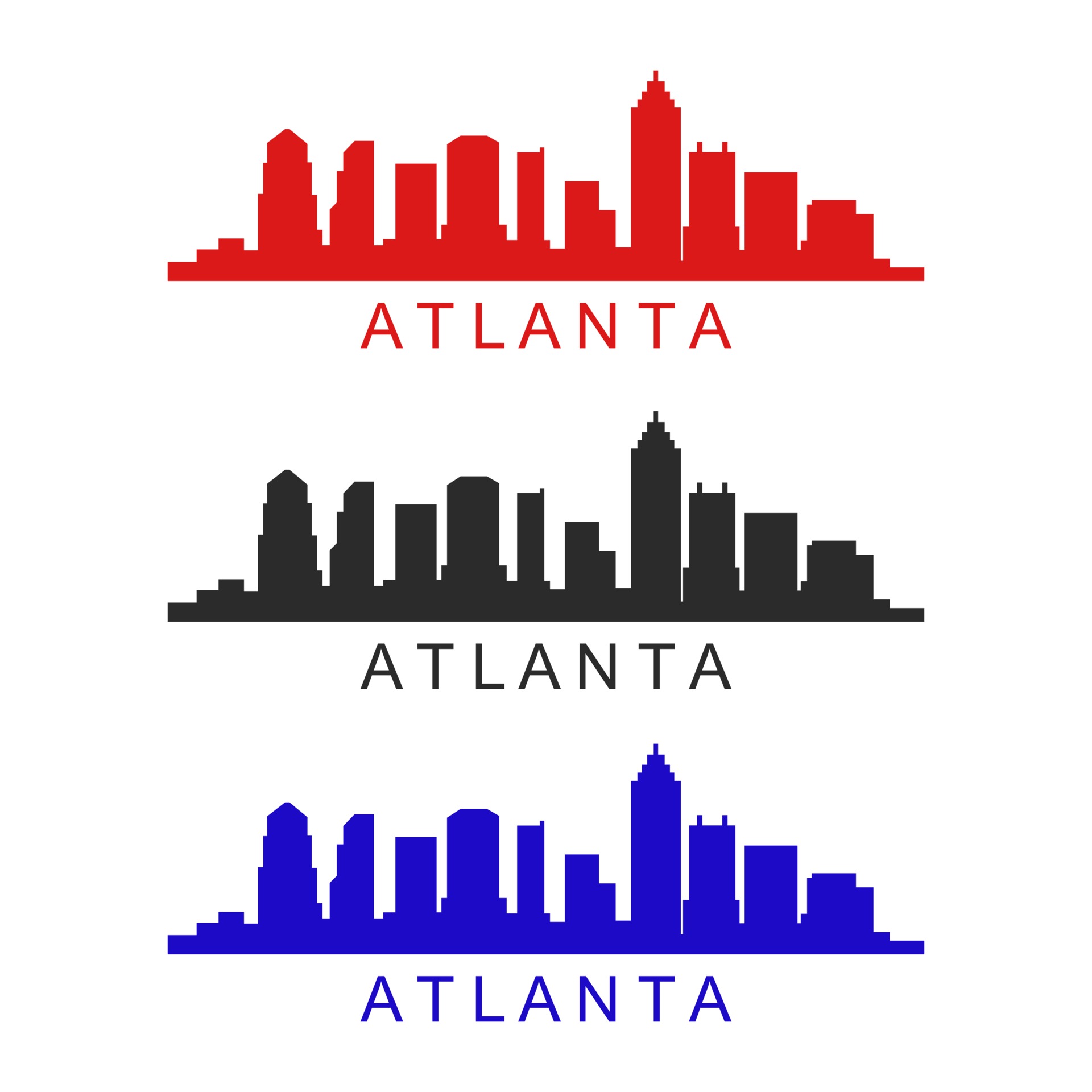Atlanta Skyline Vector Art, Icons, and Graphics for Free Download
