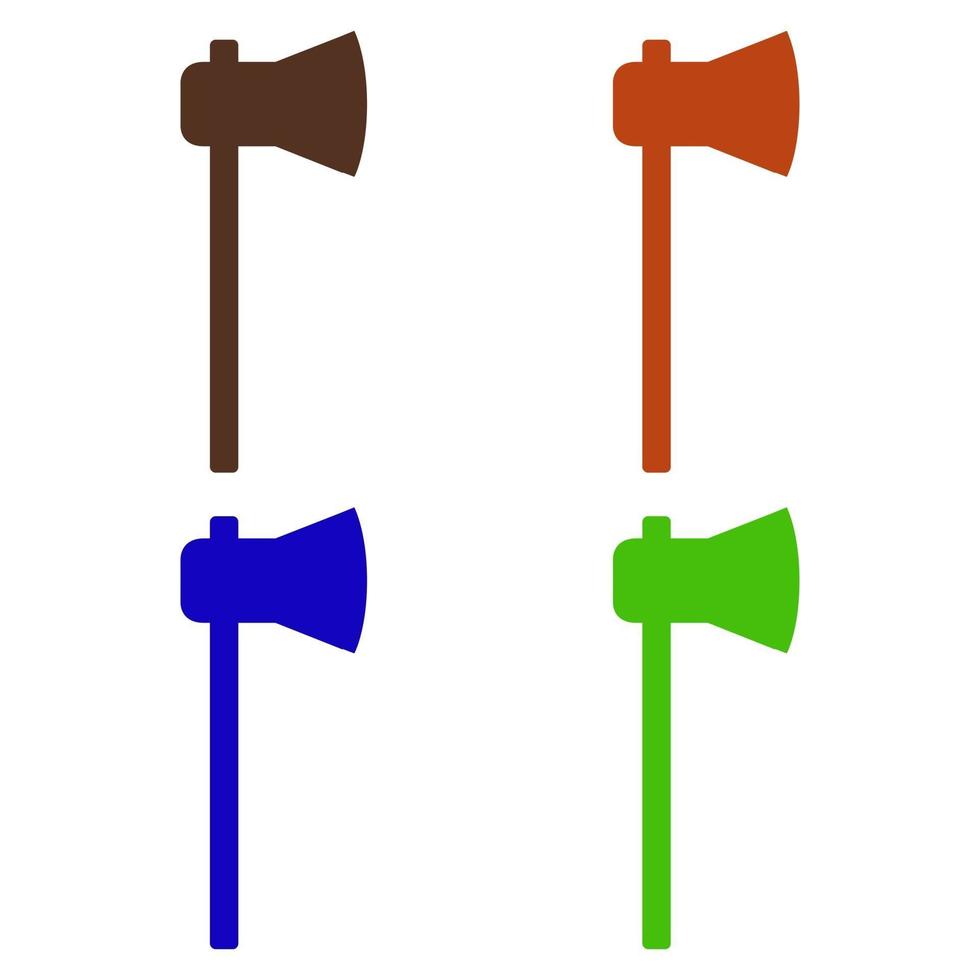 Ax illustrated on white background vector