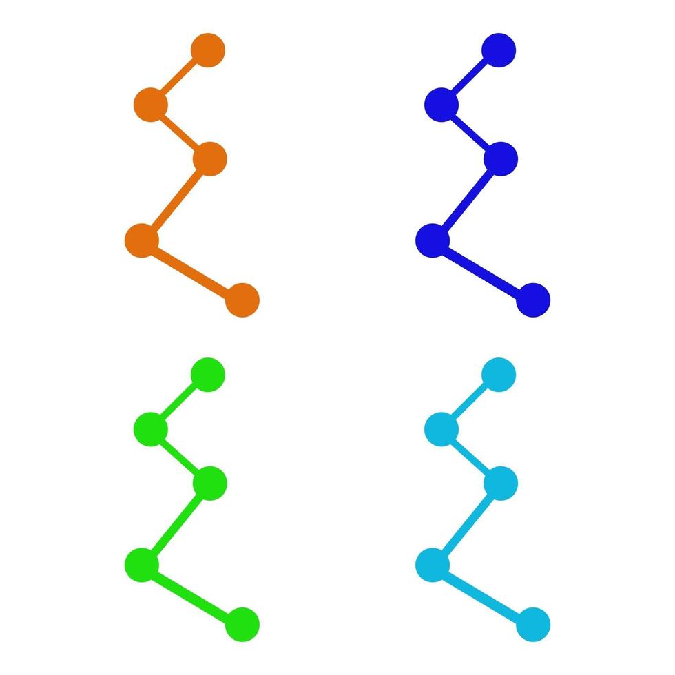 Atom illustrated on a white background vector