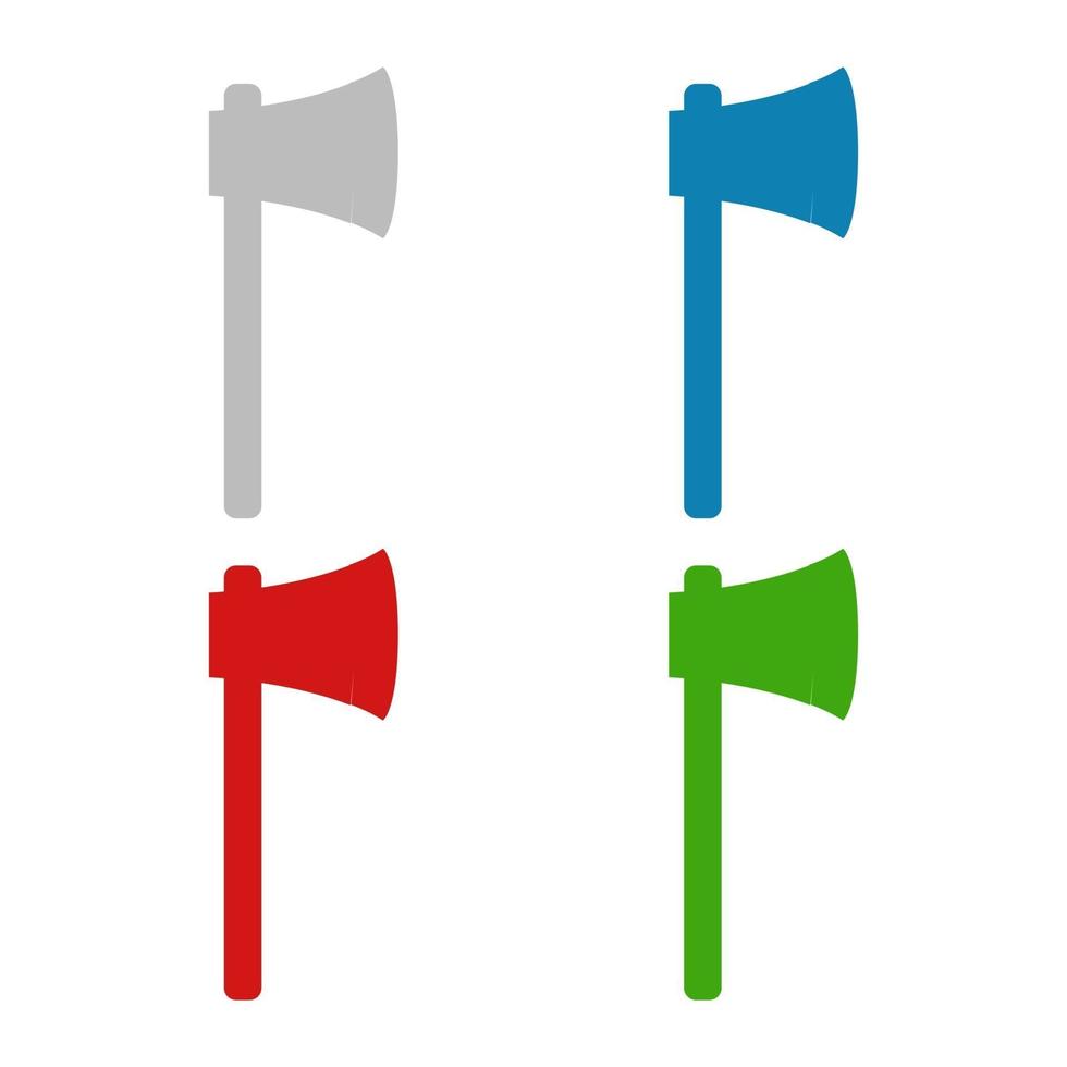 Ax illustrated on white background vector