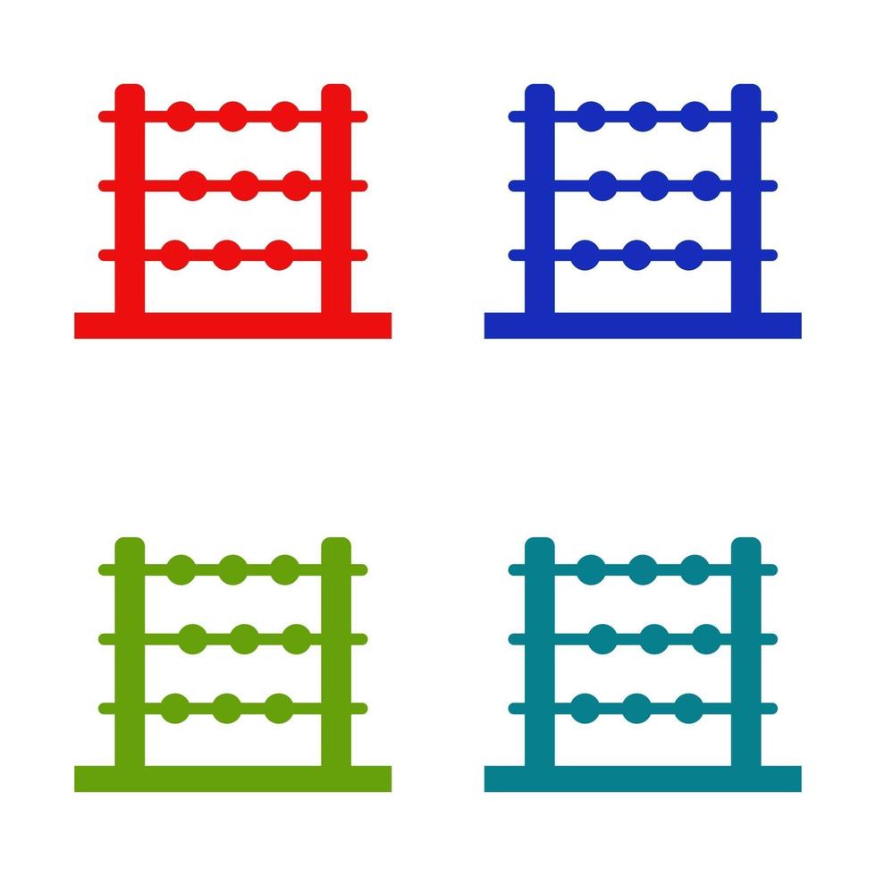 abacus illustrated on white background vector