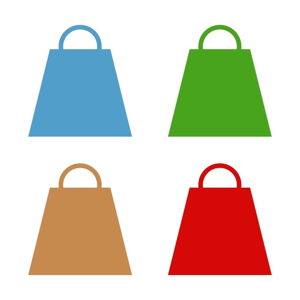 Shopping bag illustrated on a white background vector