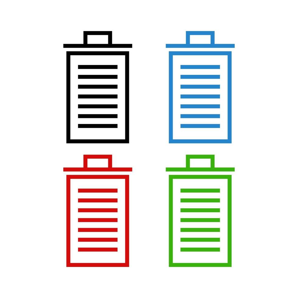 Garbage Trash Illustrated On White Background vector