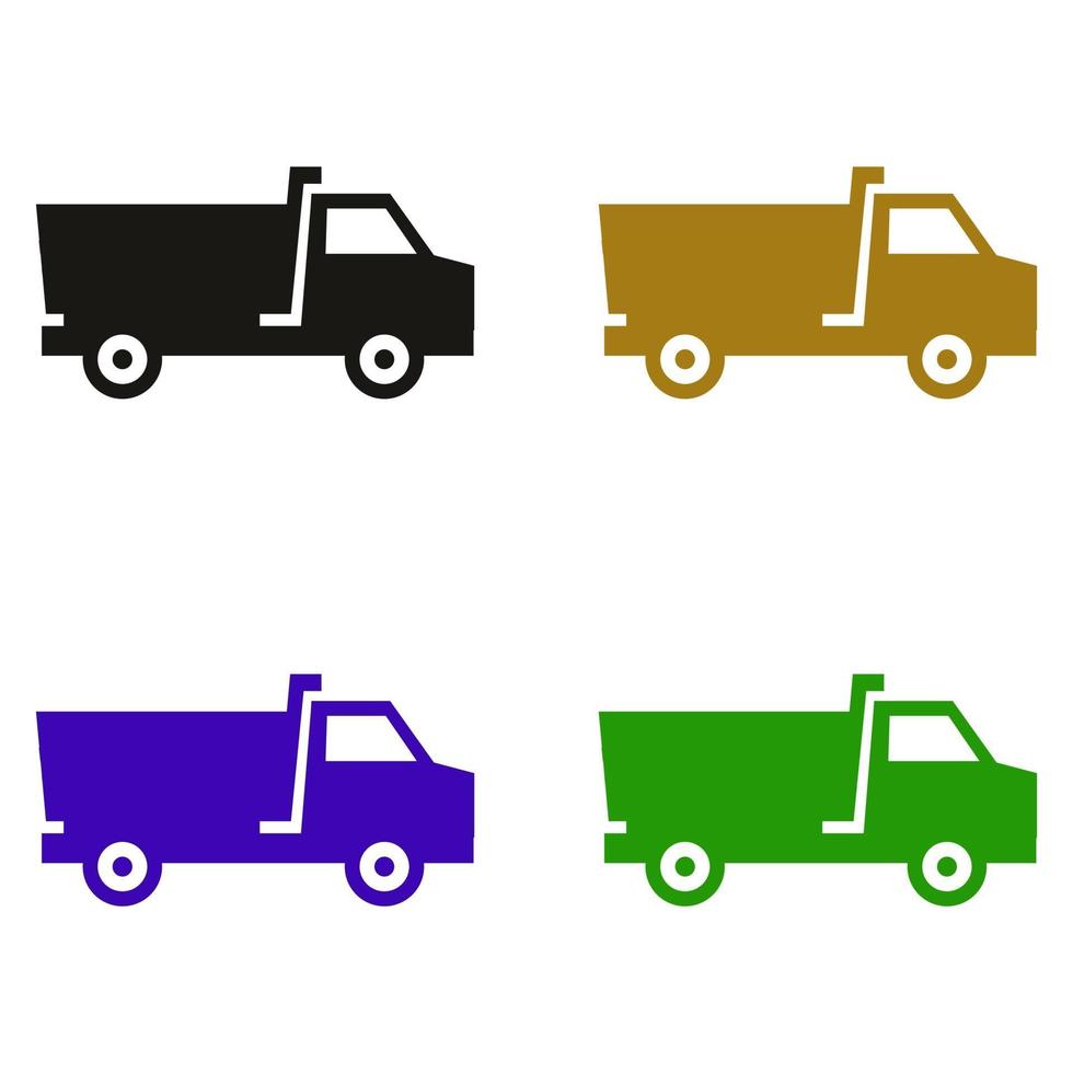 Truck Illustrated On White Background vector