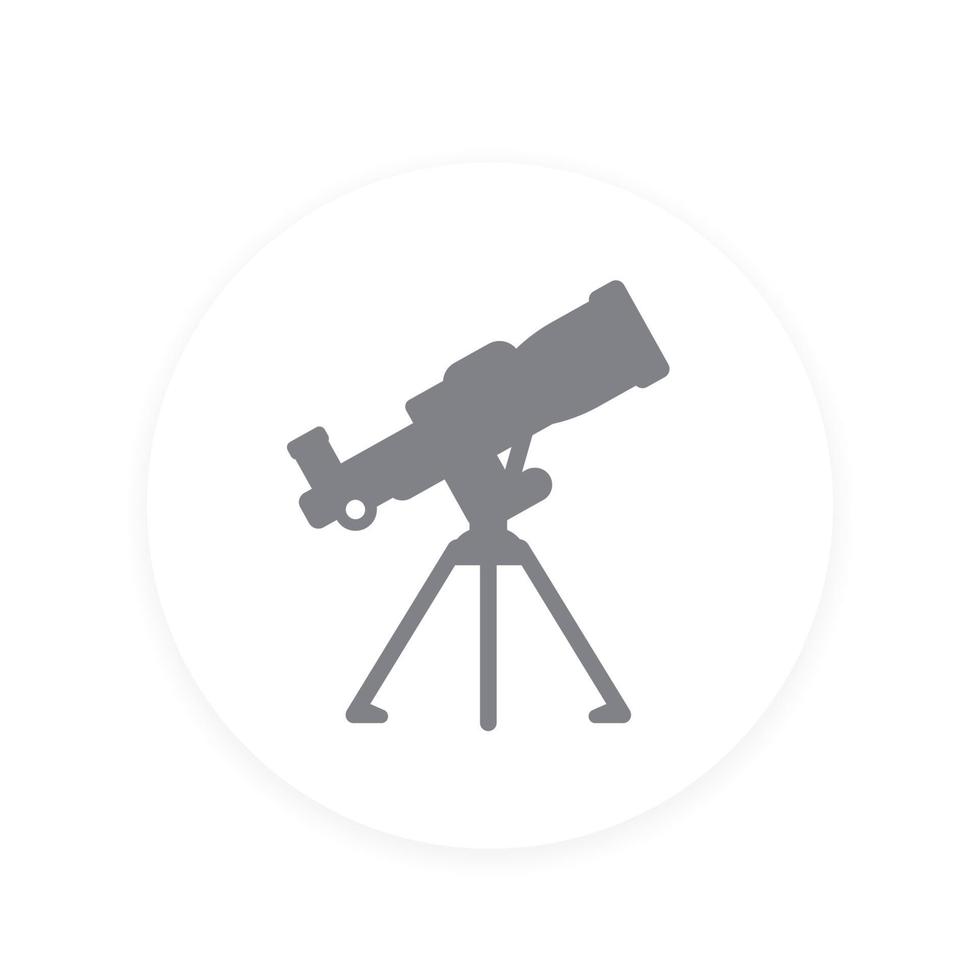 icono de vector de telescopio