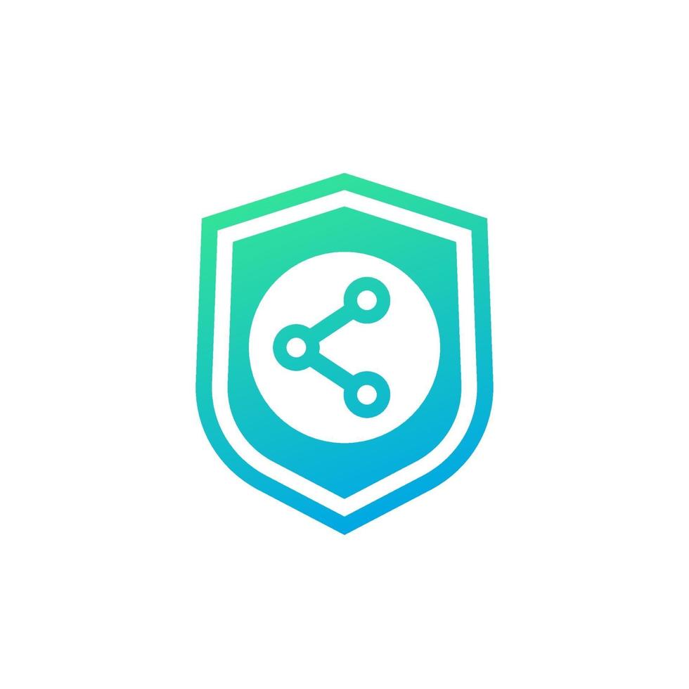 safe sharing icon on white 3337427 Vector Art at Vecteezy
