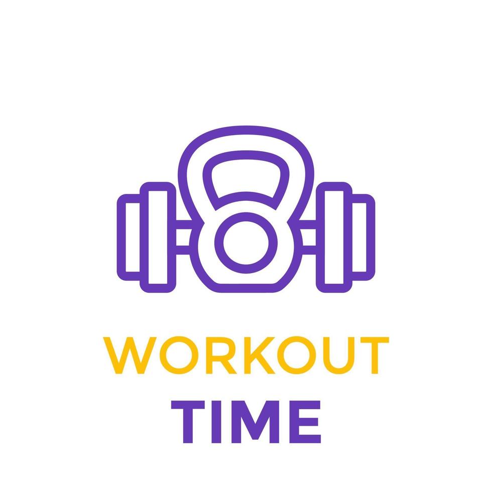 workout icon on white vector