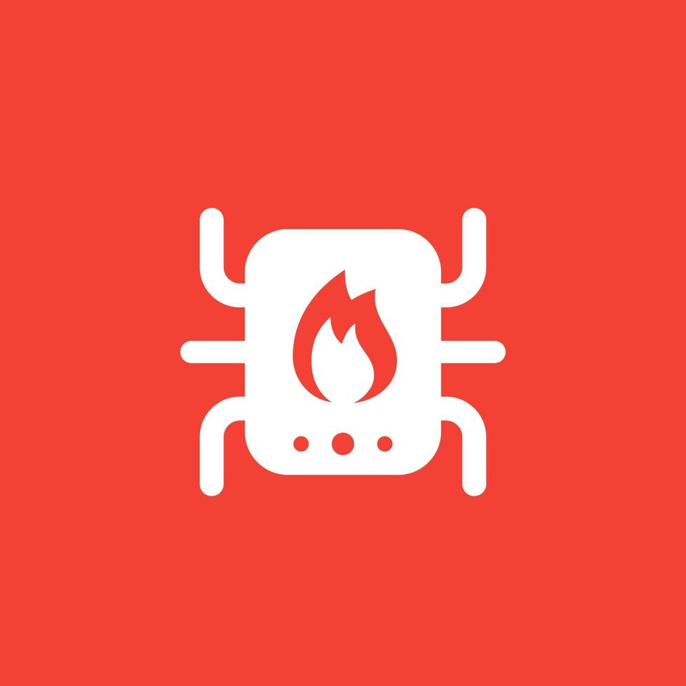 heating system icon vector