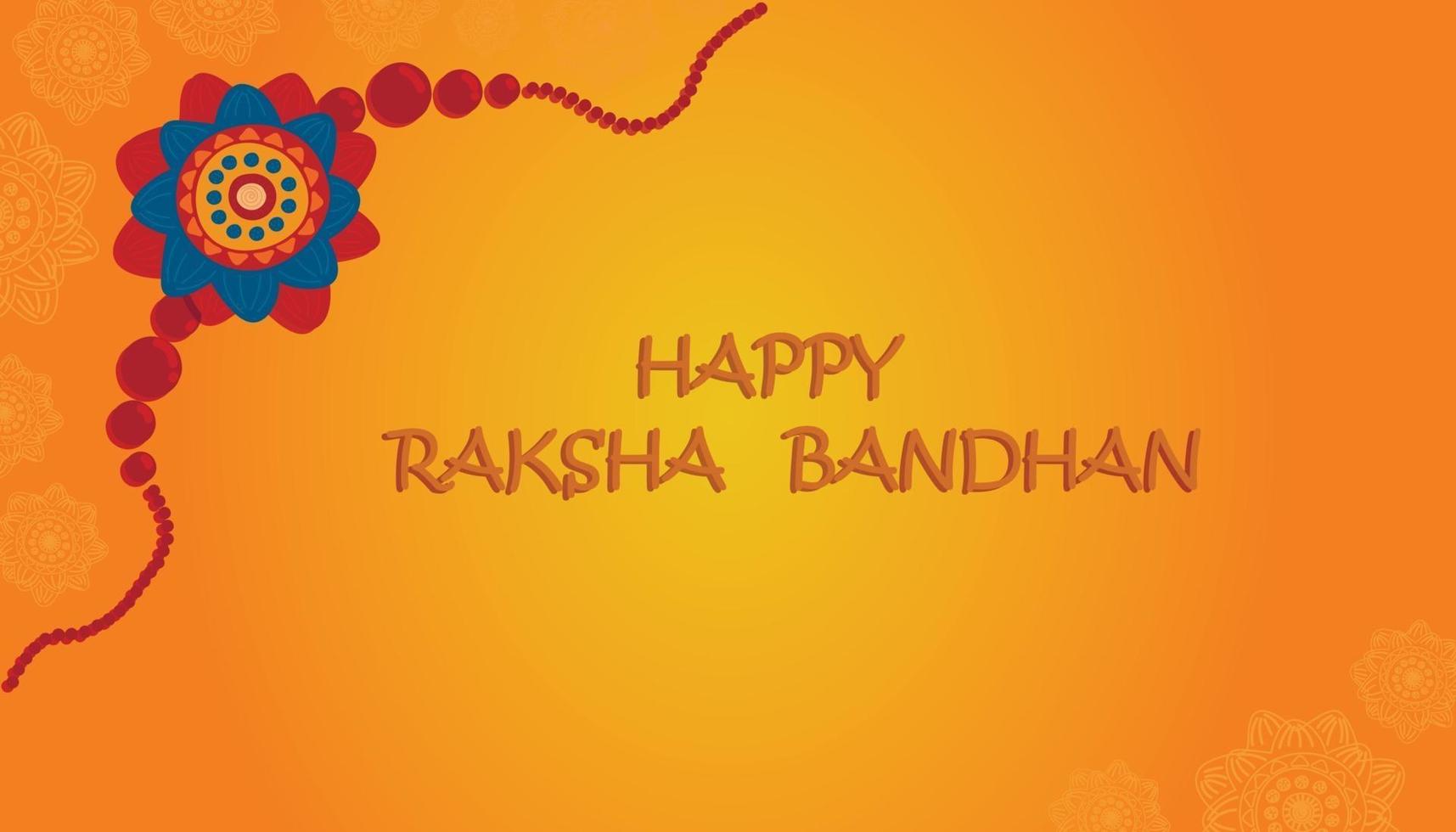 Happy Raksha Bandhan celebration banner, poster vector