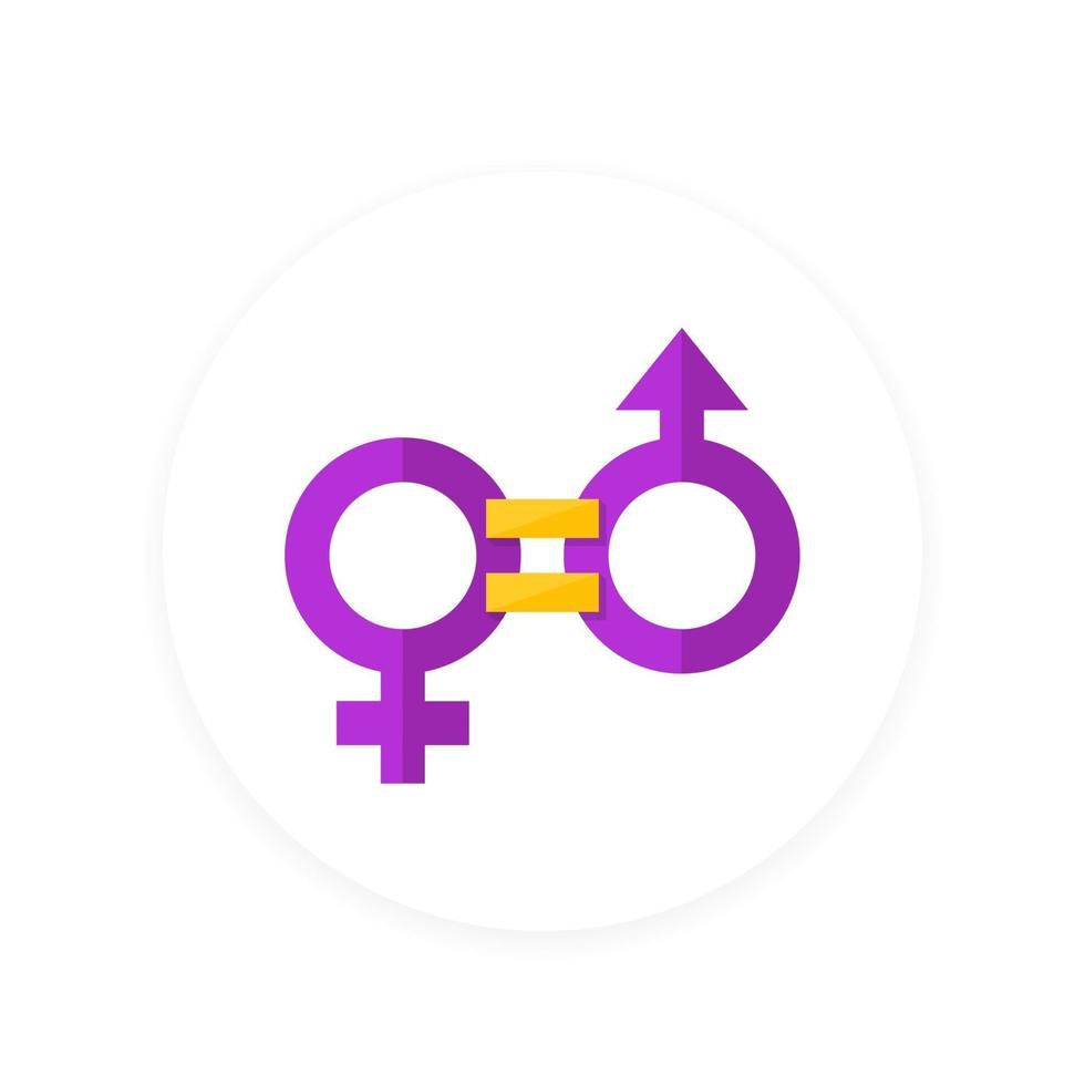 gender equity icon vector