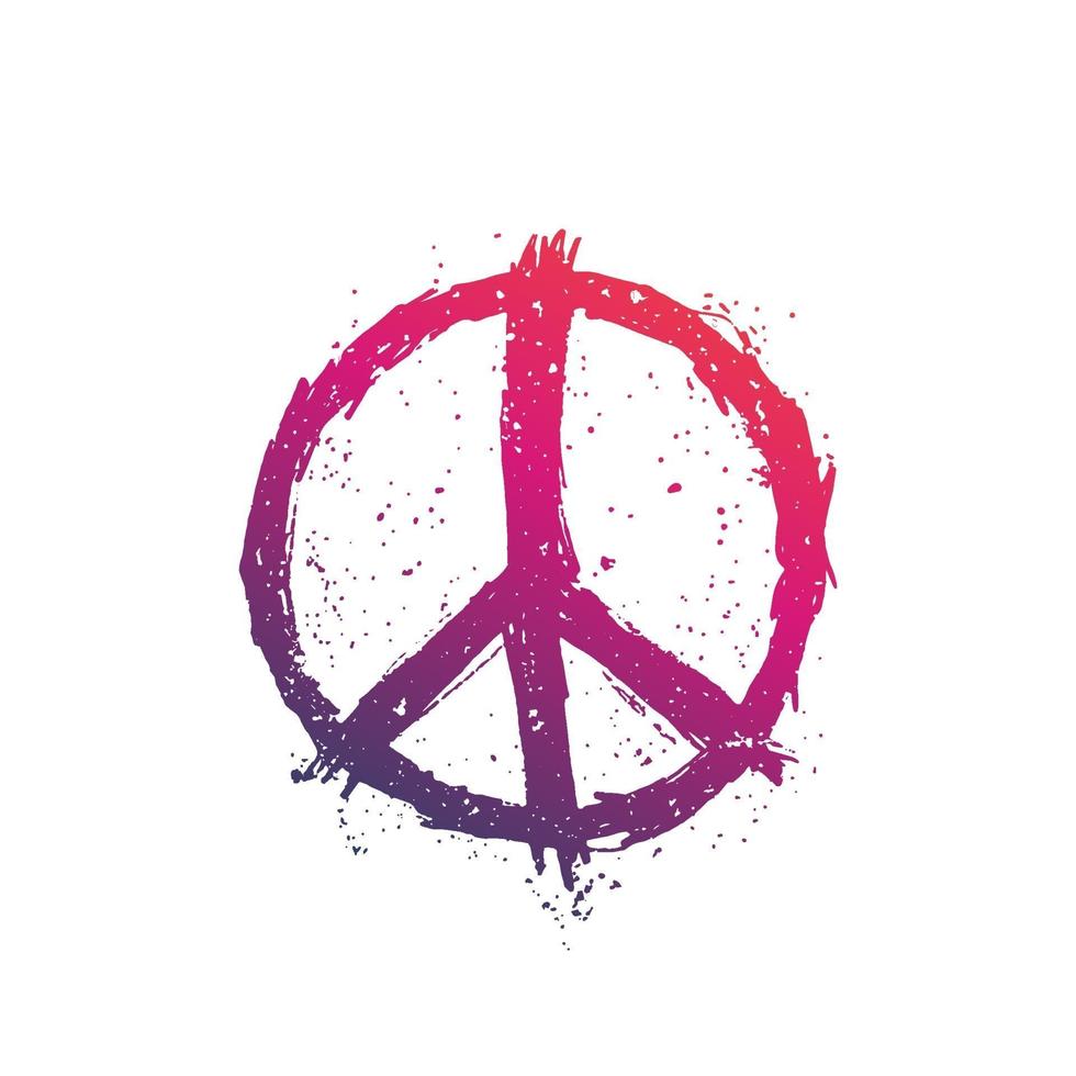 peace sign vector illustration