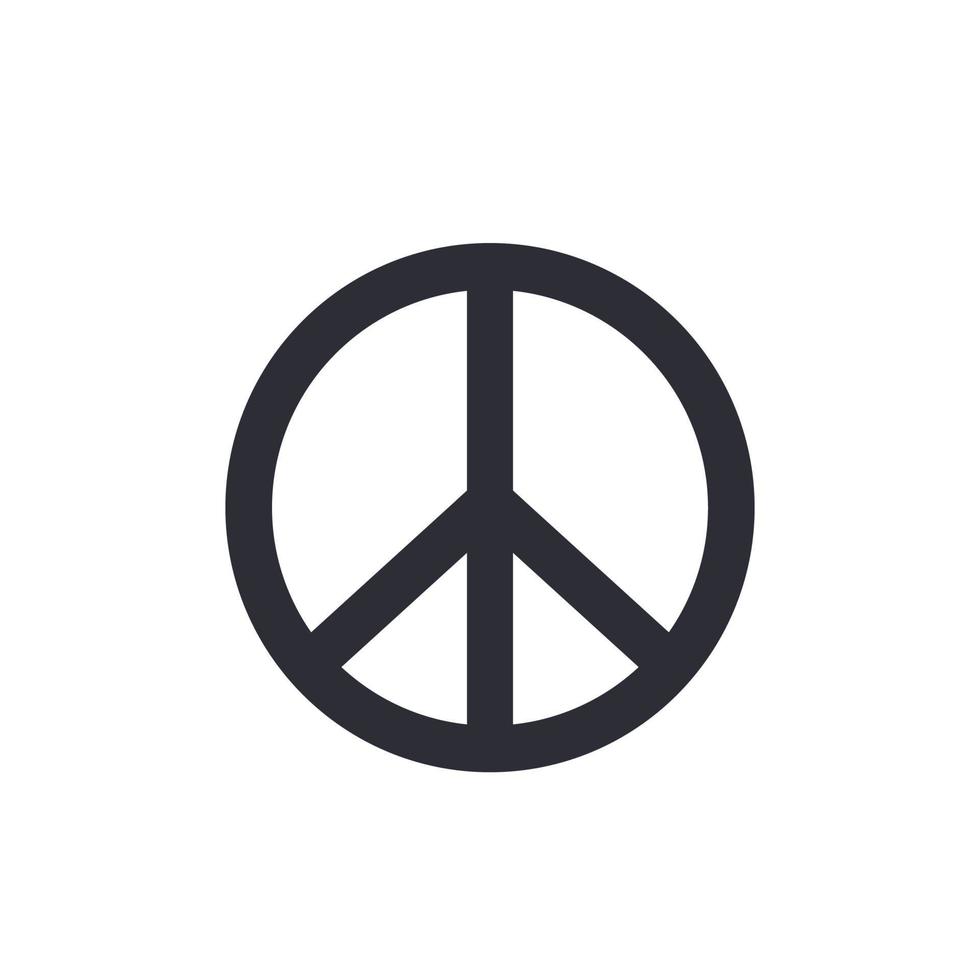 peace sign isolated on white vector